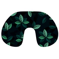 Foliage Travel Neck Pillow by HermanTelo