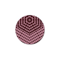 Burgundy Golf Ball Marker (4 Pack) by LW323