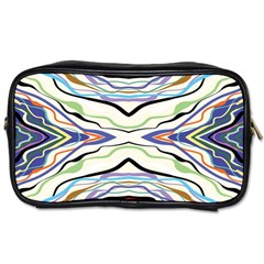 Bohemian Colorful Pattern B Toiletries Bag (two Sides) by gloriasanchez