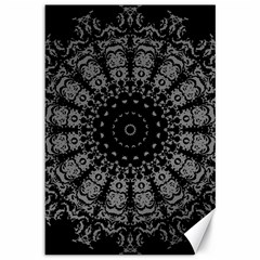 Gothic Mandala Canvas 12  X 18  by MRNStudios