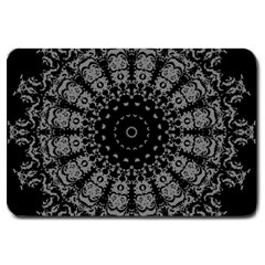 Gothic Mandala Large Doormat  by MRNStudios