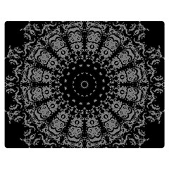 Gothic Mandala Double Sided Flano Blanket (medium)  by MRNStudios