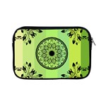 Green Grid Cute Flower Mandala Apple iPad Mini Zipper Cases Front