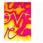 Pop Art Love Graffiti Small Garden Flag (Two Sides) Front