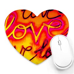  Graffiti Love Heart Mousepads by essentialimage365