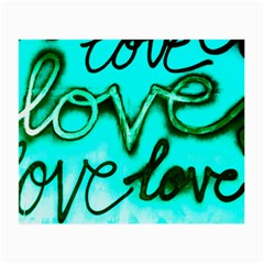  Graffiti Love Small Glasses Cloth (2 Sides) by essentialimage365