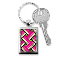 Pop Art Mosaic Key Chain (rectangle) by essentialimage365