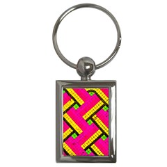 Pop Art Mosaic Key Chain (rectangle) by essentialimage365