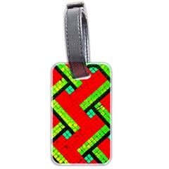 Pop Art Mosaic Luggage Tag (two Sides) by essentialimage365