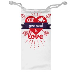 All You Need Is Love Jewelry Bag by DinzDas