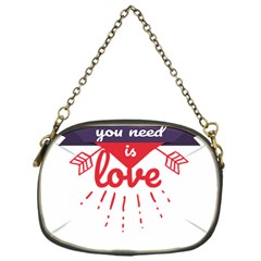 All You Need Is Love Chain Purse (one Side) by DinzDas