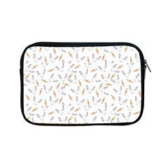 Cute Bunnies And Carrots Pattern, Light Colored Theme Apple Ipad Mini Zipper Cases by Casemiro