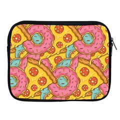 Fast Food Pizza And Donut Pattern Apple Ipad 2/3/4 Zipper Cases by DinzDas