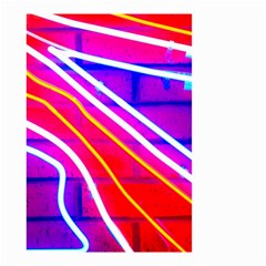 Pop Art Neon Lights Small Garden Flag (two Sides) by essentialimage365