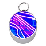 Pop Art Neon Wall Mini Silver Compasses Front