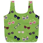 Sunglasses Funny Full Print Recycle Bag (XL) Back