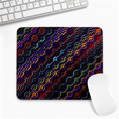 Dark Multicolored Mosaic Pattern Large Mousepads by dflcprintsclothing