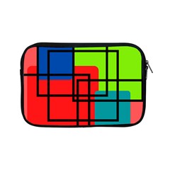 Colorful Rectangle Boxes Apple Ipad Mini Zipper Cases by Magicworlddreamarts1