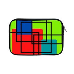 Colorful Rectangle Boxes Apple Ipad Mini Zipper Cases by Magicworlddreamarts1