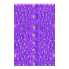 Paradise Flowers In A Peaceful Environment Of Floral Freedom Shower Curtain 48  X 72  (small)  by pepitasart