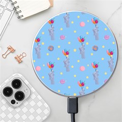 Baby Elephant Flying On Balloons Wireless Charger by SychEva