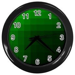 Zappwaits-green Wall Clock (black) by zappwaits