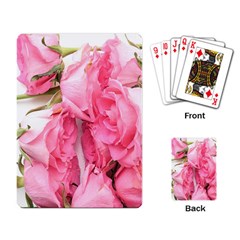 Scattered Magenta Roses Playing Cards Single Design (rectangle) by kaleidomarblingart