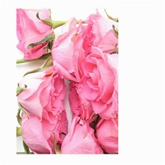 Scattered Magenta Roses Large Garden Flag (two Sides) by kaleidomarblingart