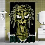 Ugly Monster Portrait Drawing Shower Curtain 48  x 72  (Small)  Curtain(48  X 72 ) - 42.18 x64.8  Curtain(48  X 72 )