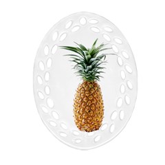 Pineapple Oval Filigree Ornament (two Sides) by snackkingdom