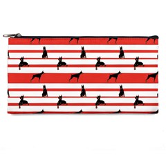 Doberman Dogs On Lines Pencil Case by SychEva