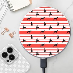 Doberman Dogs On Lines Wireless Charger by SychEva