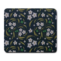 Folk Flowers Pattern Floral Surface Design Large Mousepads by Eskimos