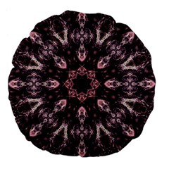 Rose Gold Mandala Large 18  Premium Flano Round Cushions by MRNStudios