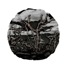 Dark Fantasy Landscape Poster Standard 15  Premium Flano Round Cushions by dflcprintsclothing