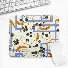 Folk Flowers Pattern Floral Surface Design Large Mousepads by Eskimos