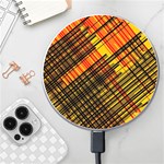 Root Humanity Orange Yellow and Black Wireless Charger Front