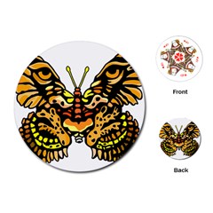 Bigcat Butterfly Playing Cards Single Design (round) by IIPhotographyAndDesigns