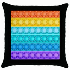 Pop It Pattern Throw Pillow Case (black) by Daria3107