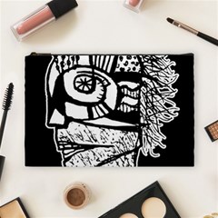 Cyber Punk Portrait Poster Illustration Cosmetic Bag (large) by dflcprintsclothing