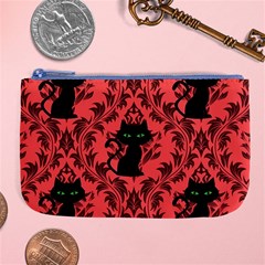 Cat Pattern Large Coin Purse by NerdySparkleGoth