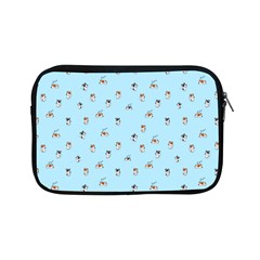 Cute Kawaii Dogs Pattern At Sky Blue Apple Ipad Mini Zipper Cases by Casemiro