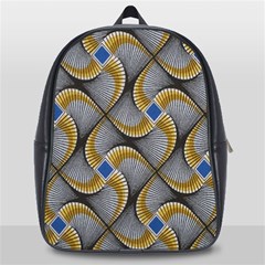 Modern Optaart School Bag (large) by Sparkle