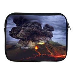 Landscape-volcano-eruption-lava Apple Ipad 2/3/4 Zipper Cases by Sudhe