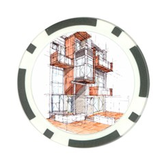 Rag-flats-onion-flats-llc-architecture-drawing Graffiti-architecture Poker Chip Card Guard by Sudhe