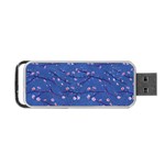 Branches With Peach Flowers Portable USB Flash (Two Sides) Back