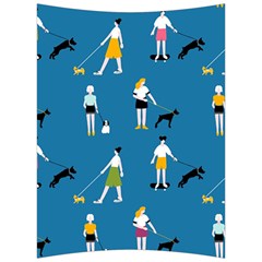 Girls Walk With Their Dogs Back Support Cushion by SychEva