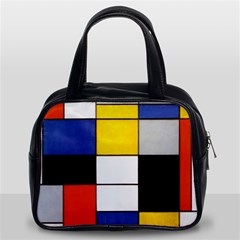 Composition A By Piet Mondrian Classic Handbag (two Sides) by impacteesstreetweareight