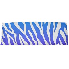 White Tiger Purple & Blue Animal Fur Print Stripes Body Pillow Case (dakimakura) by Casemiro