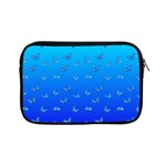 Butterflies at blue, two color tone gradient Apple iPad Mini Zipper Cases Front